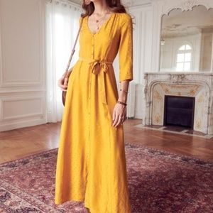 Sezane Silk Floral Dress - NWT